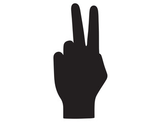 PEACE SIGN SILHOUETTE