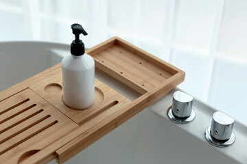  accessories for bathtub on the top of the bath tube