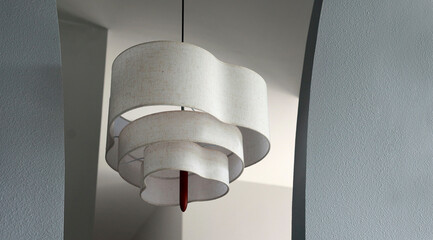 chandelier between two wall