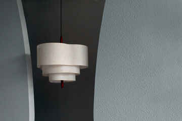chandelier between two wall