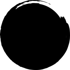 Brush circles frame. Design elements