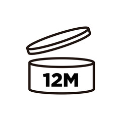 PAO 12M VECTOR ICON SIGN LOGO