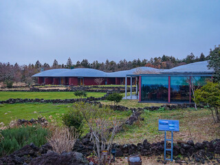 Image capturing diverse architectural styles and forms of a hotel exterior.

