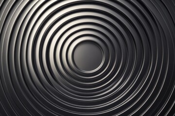Obraz premium Gray concentric circles create a seamless texture for design and background use in various applications, Gray concentric circles Seamless 3D render