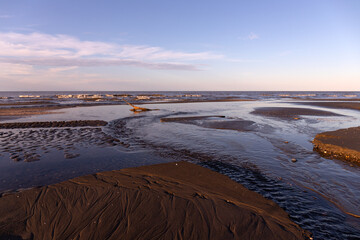 Beautiful seascape of the Caspian Sea.