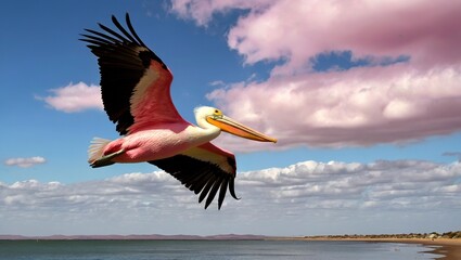 Pink Pelicans of Walfish Bay, Namibia - Artistic Vista