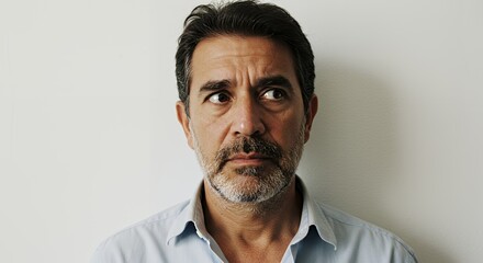 Obraz premium Portrait of a Pensive Man
