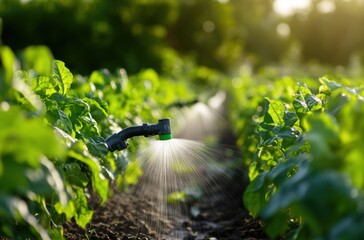 Smart irrigation nozzles adjusting flow
