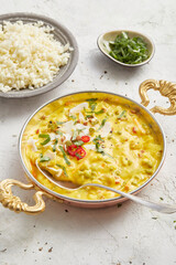 Lentil stew with vegetables 