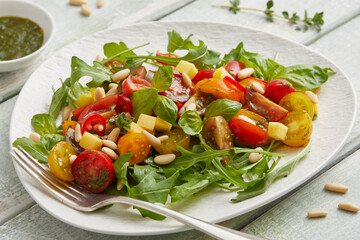 Cherry tomato salad with basil