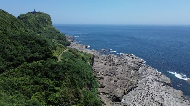 Panoramic views of magnificent bays and capes Bitou Cape which is located in Taiwan