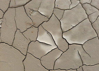 Cracks in dry earth, a powerful symbol of drought and climate change