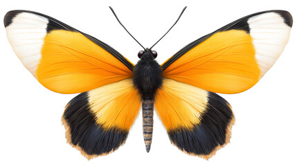 Fototapeta premium Majestic monarch butterfly with vibrant orange and black wings perched on a delicate flower