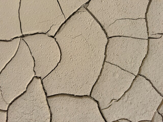 Cracks in dry earth, a powerful symbol of drought and climate change