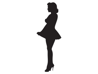 PINUP GIRL SILHOUETTE