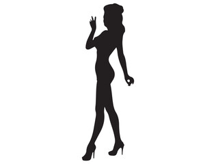 PINUP GIRL SILHOUETTE