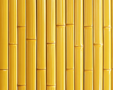 Yellow bamboo texture background with natural wood pattern and striped details
