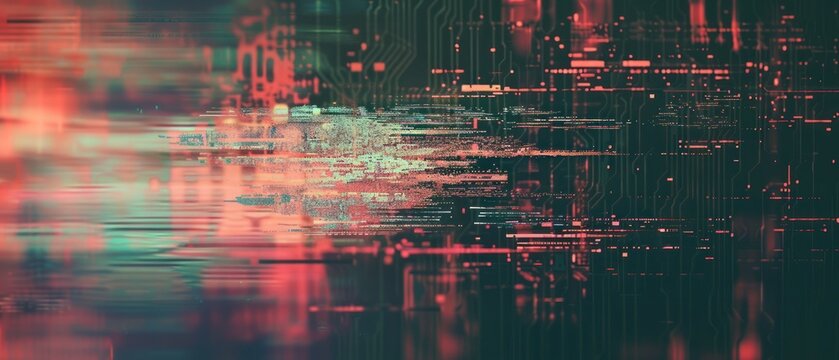 Digital glitch bug crash broken damaged display screen hack technology noise problems dirty distorted lack abstract scene futuristic grunge.