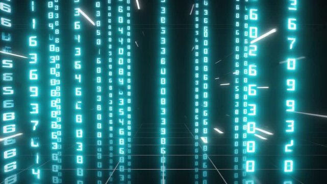 abstract binary code background