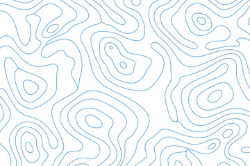 Detailed Topographic Map with Contour Lines Pattern Background Vector Illustration