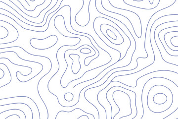 Detailed Topographic Map with Contour Lines Pattern Background Vector Illustration
