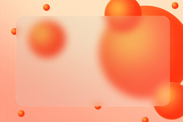 abstract background with red and yellow bubbles