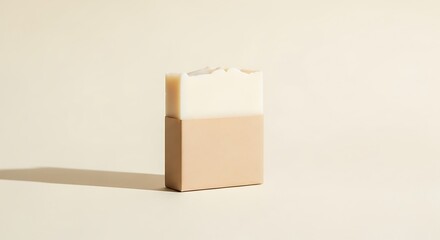 Obraz premium Soap Bar Simple Design Neutral Background