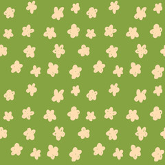 Simple Flower Seamless Pattern Design for Fabric textile prints wallpaper etc