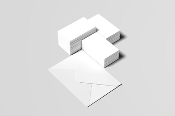 Business Card Presentation Set Blank Mockup Template Branding Identity Flyer Banner Professional Corporate, with Set of realistic black envelopes mockup.