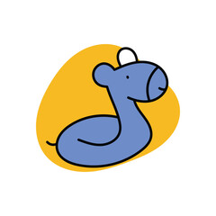 Rubber Toy Icon vector stock illustration