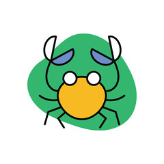 Crab Icon vector stock illustration