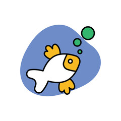 Fish Icon vector stock illustration