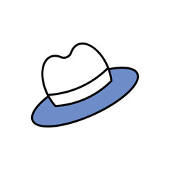 Sun Hat Icon vector stock illustration
