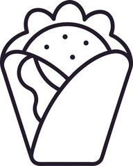 Burrito Mexican Food Icon