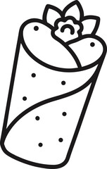 Burrito Mexican Food Icon