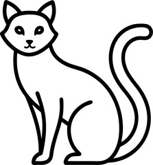 vector illustration of a cat