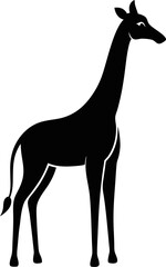 silhouette of a giraffe