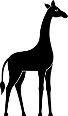 silhouette of a giraffe