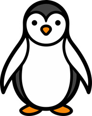 bird vector silhouette penguin