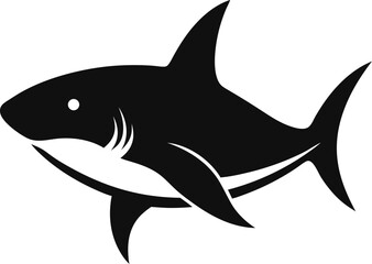 silhouette of a shark illustration