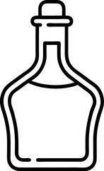 Wine bottles and glasses vector silhouette design