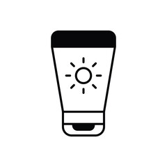 Sun Lotion Icon vector stock illustration