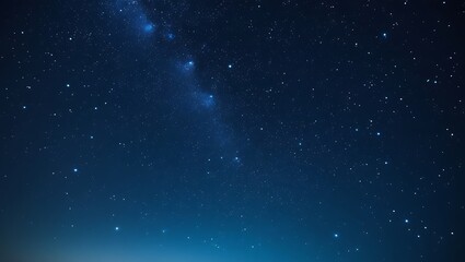 Naklejka premium Celestial river of stars flows across a deep blue night sky