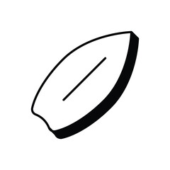Surfboard Icon vector stock illustration