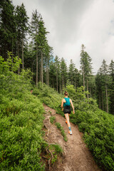 Pilsko Ski Resort, located on the border of Slovakia and Poland, offering scenic tourist trail on Pilsko Mountain in the Beskids, Poland
