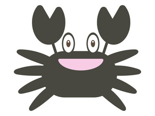 Fototapeta premium 夏の海の砂浜にピッタリのカニくん