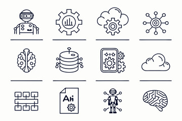 Fototapeta premium set of icons for web