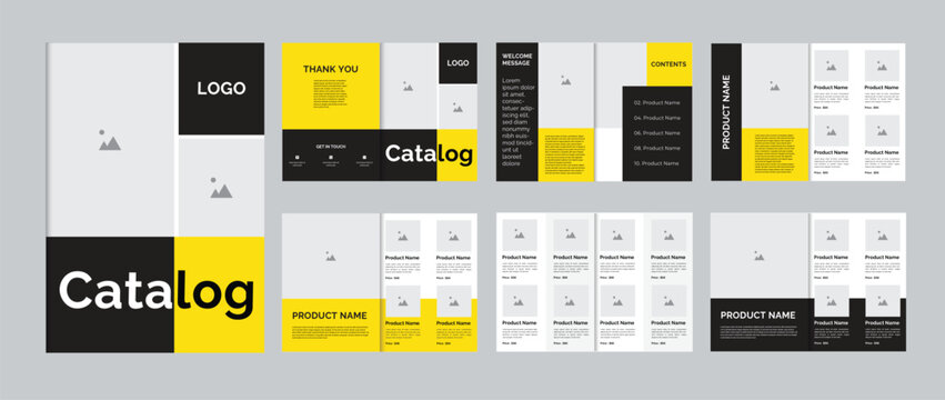 Creative product catalog or catalogue design layout for any business purposes