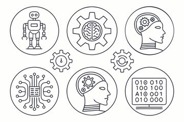 Fototapeta premium set of vector icons