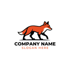 Vector fox logo template designs